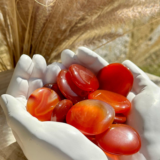 Carnelian Palm Stones